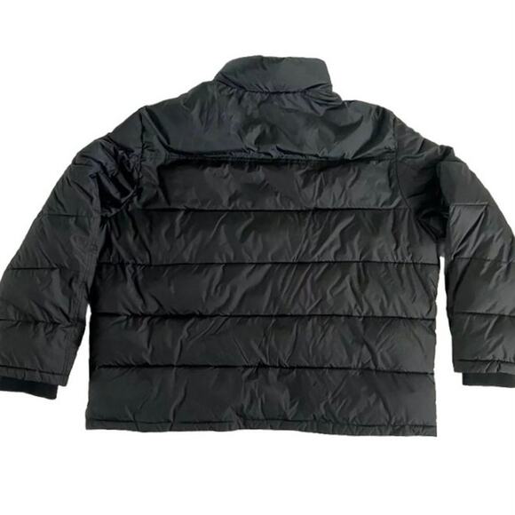 ANDREW MARC Puffer Winter Coat Mens XXL Black Warm Cozy Insulated Bomber Jacket - Picture 2 of 11